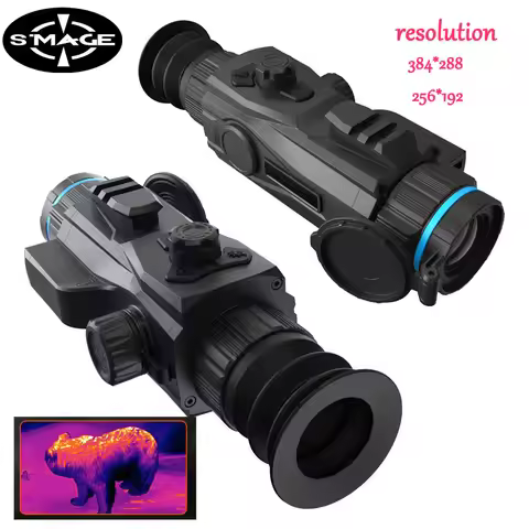 Thermal Scope 256x192 50Hz 12μm NETD≤20mK 1200m/1024x768 0.39Inch OLED Night Vision Scope for Huntin