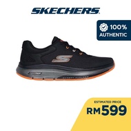 Skechers Men GOwalk Workout Walker Translucent Walking Shoes - 216435-BKOR Kasut Sneaker, Casual, Le