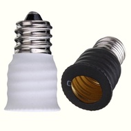 Lowest Price E12 To E14 Base LED Bulb Lamp Holder Light Adapter Socket Converter Black White