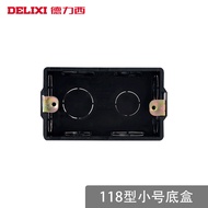 8. Delixi Type 118 Type 86 Type Cassette Wire Box Switch Socket Base Box Rectangular Junction Box Co