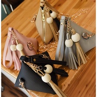 Korean Womens Fashion Triangle Design Casual Mini Across Body Shoulder Bag