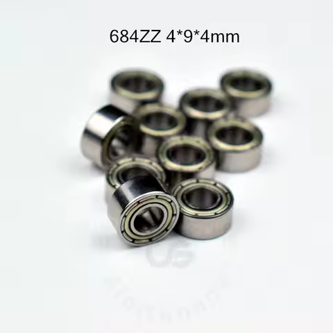 Bearings 10Pieces 684ZZ 4*9*4(mm) 684-3.5ZZ 4*9*3.5(mm) Metal Sealed Transmission accessories chrome