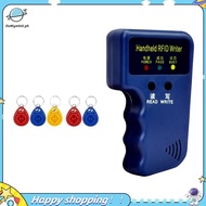 【ouwym9al】Handheld 125KHz RFID Card Reader Writer + 5 Keyfobs Copier Writer Duplicator Programmer ID