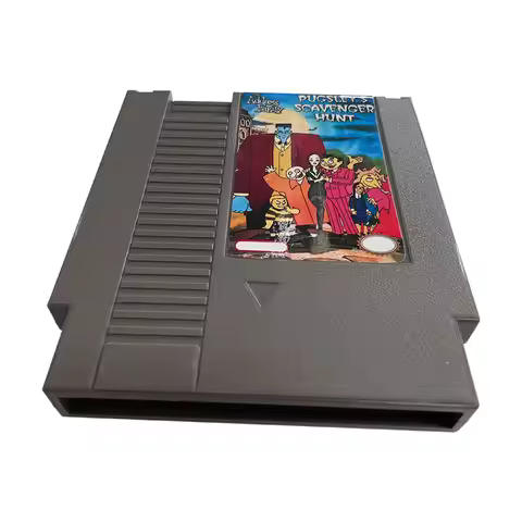 For Classic NES Game - Addams Family Pugsley's Scavenger Hunt Game Cartridge For NES Console 72 Pins