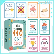 Emotional Health Improvement Cards Restructuring Tool 110pcs Cbt Deck Cards for Anxiety Relief Mindf