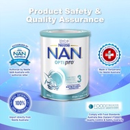 [BIG SALE - 3 tins] Nestle NAN OPTIPRO 3 NAN3 (800g) From 1+ Year Premium Milk Formula - Exp date：Oc