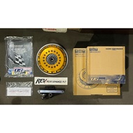 OS Giken TRIPLE PLATE CLUTCH KIT for Mitsubishi EVO 4-9 including push type conversion kit (100% Ori