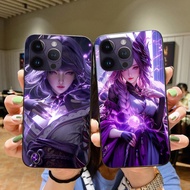 Glass phone case for iphone 14 / ip 14 pro / ip 14 pro max anime wizard