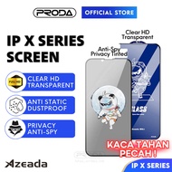 AZEADA Tempered Glass For IP X Series Clear HD Screen Phone 9D Protector Tinted Privacy Kaca Templet
