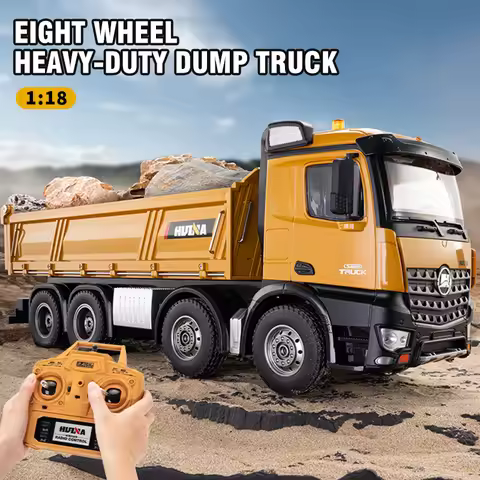 HUINA 1536 536 RC Dump Truck 1:14 Crane Crawler 12CH Remote Control Excavator Scale Truck Tractor Co