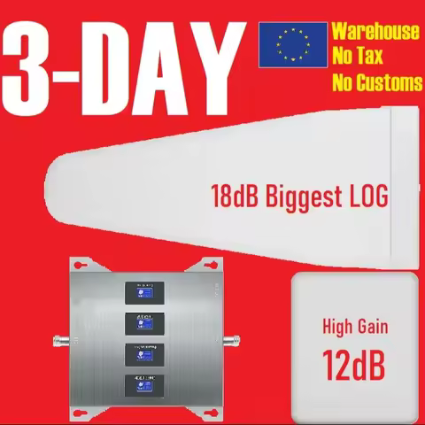 3 Day Europe Warehouse B28 B20 B8 B7 B3 B1 700 800 900 1800 2100 2600 4 Band Cellular Signal Amplifi