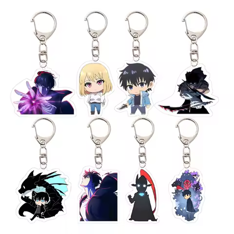 Anime Solo Leveling Figur Peripherals Acrylic Keychain Pendant Sung Jin Woo Sung Jin Ah Yoo Jin Ho S