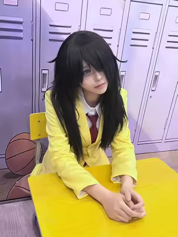 Watamote Cosplay Costume Full Set, Tomoko Kuroki Anime Outfit