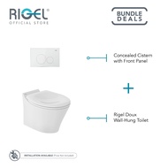 RIGEL Doux Wall Hung Toilet Bowl complete with concealed cistern R-WH3000BP [Bulky]