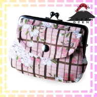 【Direct from Japan】 Noren Ladies' Kiss Lock Wallet Parent-Child Kiss Lock 14×12×2.5cm Double Kiss Lo