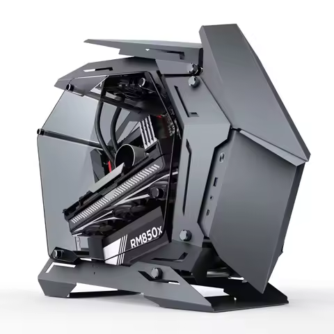 JONSBO MOD-3 Special-shaped Computer Case All Aluminum Tempered Glass E-sports Mecha Theme Chassis E
