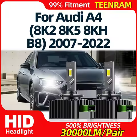 30000LM D3S LED Headlights HID Bulb 120W Auto Xenon Lights 6000K For Audi A4 (8K2 8K5 8KH B8) 2007-2