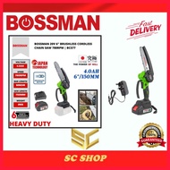 BOSSMAN BCS-666 20V Cordless Brushless 6" Chain Saw