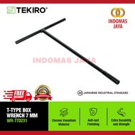 TEKIRO T-TYPE SOCKET 07 MM BLACK T-SOCKET WRENCH / TOOLS - TEKIRO TOOLS 7mm Black T-Socket Wrench 7 