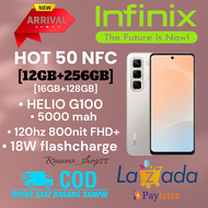 Hp infinix HOT 50 NFC Ram [ 16GB+128GB ]+ [ 12GB+256GB ] Garansi resmi 1tahun ,imei terdaftar kement