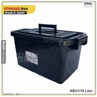 KB 31 Liter Container Box 20 L Strong Black Storage Box Akako Bsm Brand
