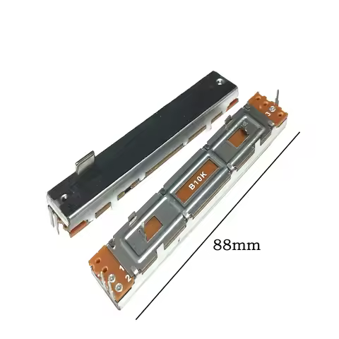 1pc 88 Travel 60mm Mixer Fader B10K Single Channel B103 Sliding Potentiometer Length 8.8cm Handle 8m