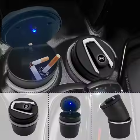 Car Ashtrays Portable Car Auto LED Light Cigarette Cigar Ash Cylinder For BYD F3 S6 F0 Tang I3 S7 G3