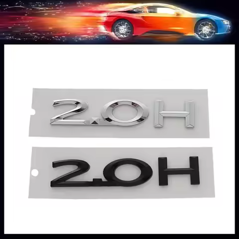 3D Premium 2.0H 2.0 H Letters for car Fender trunk Rear Bonnet Decal Emblem Sticker Badge
