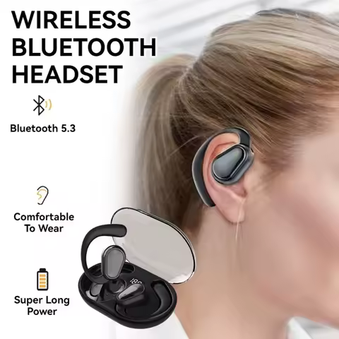 D88 Wireless Bluetooth Headphones LED Power Display In-Ear Wireless Earbuds with Charging Case HiFi 
