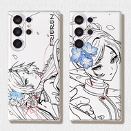 Flower Frieren Slim Soft Clear Phone Case for Samsung S26 Ultra S25 Ultra S25fe S24Ultra S23 S22 S21