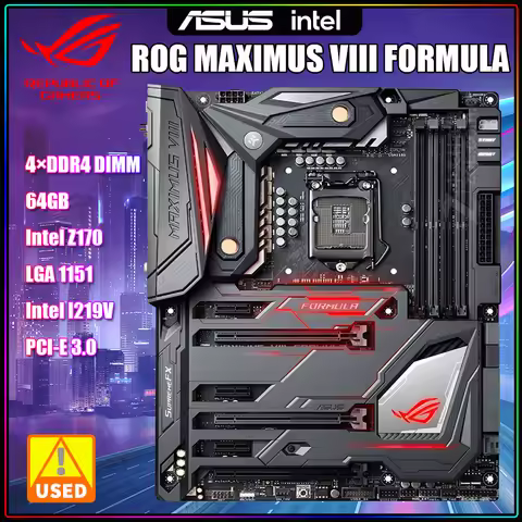 ASUS ROG MAXIMUS VIII FORMULA Motherboard LGA1151 Support i5-7600K i7-6700K 7700K CPU Intel Z170 DDR