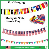 Malaysia Bunch Flag / All States Bunch Flag / Bendera Kecil Malaysia & Negeri Ready Stock Malaysia