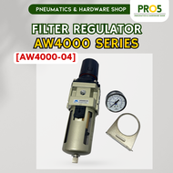 AW4000-04 | AW4000-04D | AW4000-06 | AW4000-06D | 1/2" | 3/4" | Port Size Automatic/Manual Pneumatic