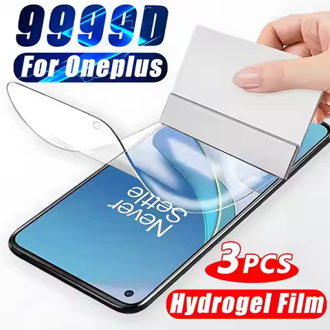 1-3PCS Full Cover Hydrogel Film For Oneplus 11 10 9 8 7 6 8T 7T 6T 9R Pro Screen Protector Films For