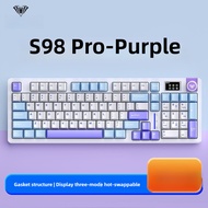 AULA S98 PRO 3 Mode Mechanical Keyboard Hot-swap with Display Knob Side Light RGB 4000mAh Customize 