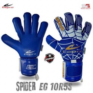 EEPRO ถุงมือผู้รักษาประตู เหนียวหนึบ เหมือนใยแมงมุม มีฟิงเกอร์เซฟ ถอดได้ 5 นิ้ว รุ่น SPDIER EEPRO GO