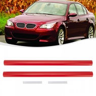 2X Front V Brace Grille Trim Red Strip Sticker For BMW E60 1 2 3 4 Series ABS