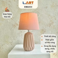 L.ART DBG033 decorative table lamp, feminine pastel pink, suitable for 20m2 space