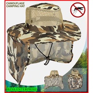 Outdoor Camouflage Hat Bucket Sun Proof Protection Memancing Berkebun Hiking Cap Topi Askar Memancing Kebun Khemah(mrbst