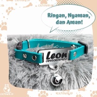 D003-Kalung Kucing Custom Nama Lucu Free Tulis Nama Alamat Cat Collar