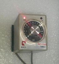 🌞二手現貨保固 TIMER限時繼電器AH3-12S AC110-115V定時器30M 12VDC計時器ON-UP指示燈