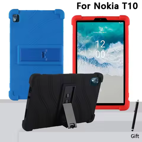 Case For Nokia T10 Tablet Stand Cover for Android Nokia T10 (2022) 8.0 inch Safe Shockproof Silicon
