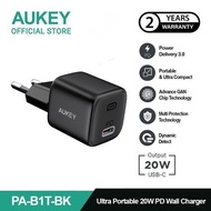 AUKEY Charger Type C 20W GAN PD 3.0 Fast Charging PA-B1T - Black - Black