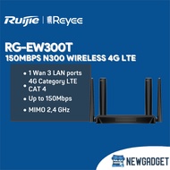 RUIJIE REYEE RG-EW300T 150MBPS N300 WIRELESS 4G LTE UNLOCK ALL SIM CARD 4 ANTENNA ROUTER