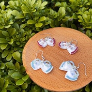 【糖果緞帶】316L醫療鋼刺繡串珠耳環(三色可選)