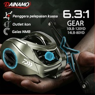 Dainamo Casting Reel Bc Reel ​Casting Mesin Pancing Fishing Reel 6.3:1 Gear Ratio Baitcasting Reel