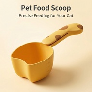 Meowcinta Pet Food Scoop with Clip BPA Free Dog Cat Kibble Spoon Large Capacity Sealing Bag Clip