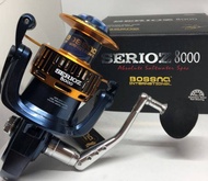 Bossna Serioz 6000 8000 10000 Saltwater Spinning Reel Color reel : Blue  Gold