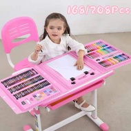 Kids Coloring Set Painting Water Color Set 208pcs Set Art Set Children Drawing Set Art Crayon Drawin