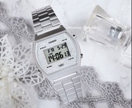 Montres Company 香港註冊公司 (33年老店) 卡西歐 CASIO 不鏽鋼錶帶 銀色 細錶徑 B640 B640W B640WD B640WDG B640WDG7 B640WDG-7 有